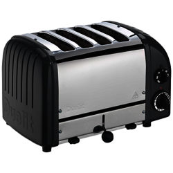 Dualit Made to Order Classic 4-Slice Toaster Stainless Steel/Traffic Grey Gloss